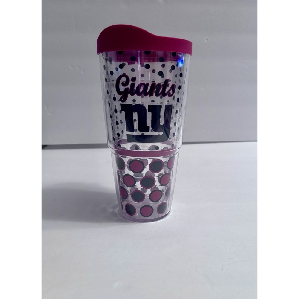 Tervis 24 oz Tumbler with Red Lid New York‎ Giants NFL Football Fan Gear
